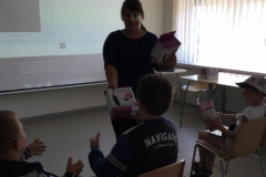 Viesojoje bibliotekoje orientacines varzybos Pazinkime Garliavos vietoves interaktyviai